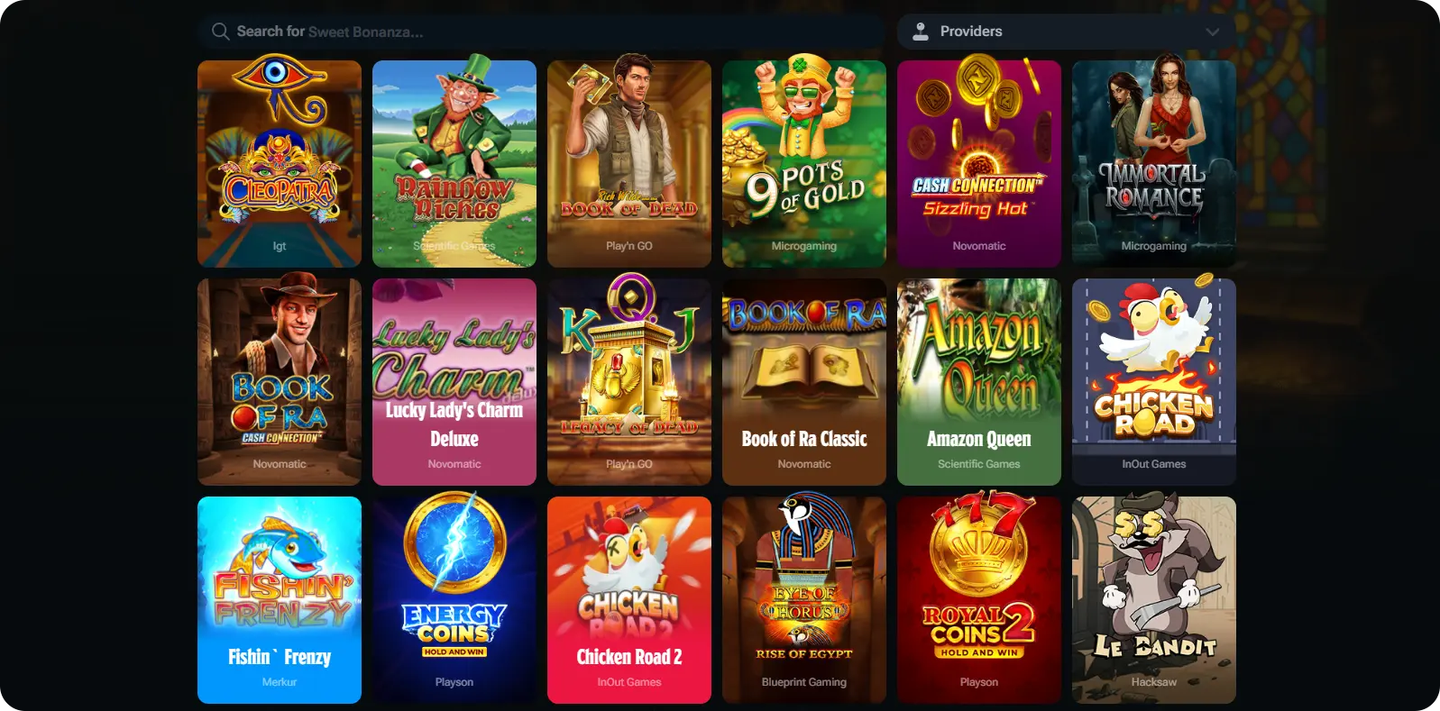 Games list